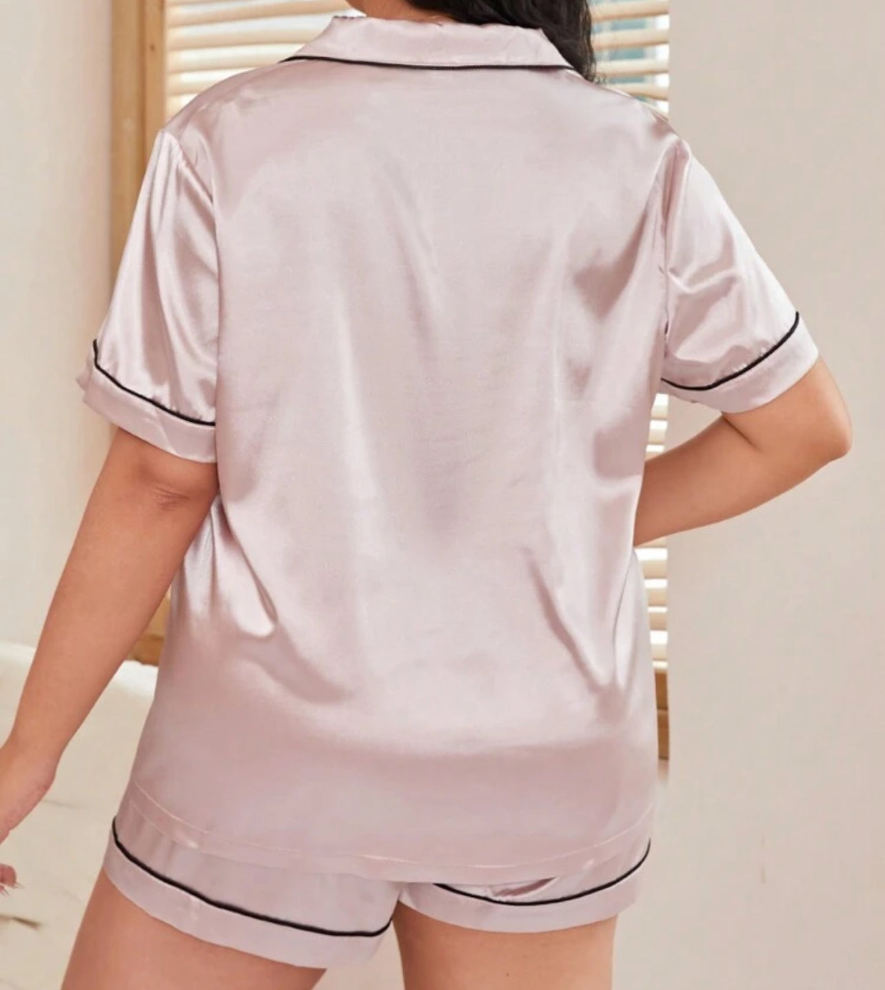 Plus-size Satin Sleepset