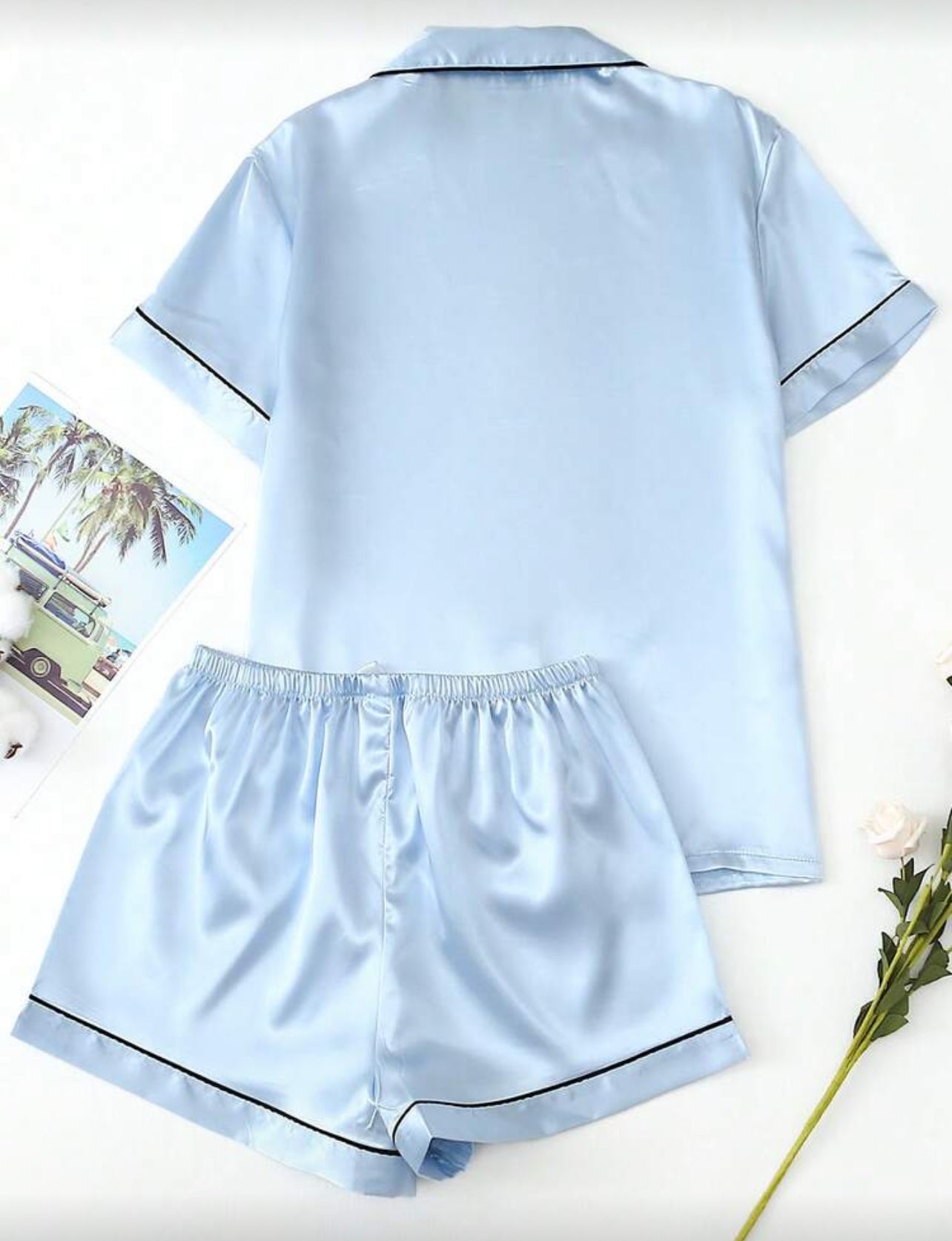 Pastelle Blue Satin