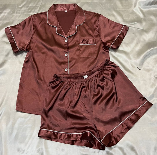 Satin Shorts Sleepset
