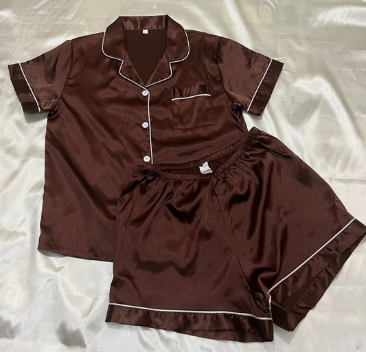 Satin Shorts Sleepset