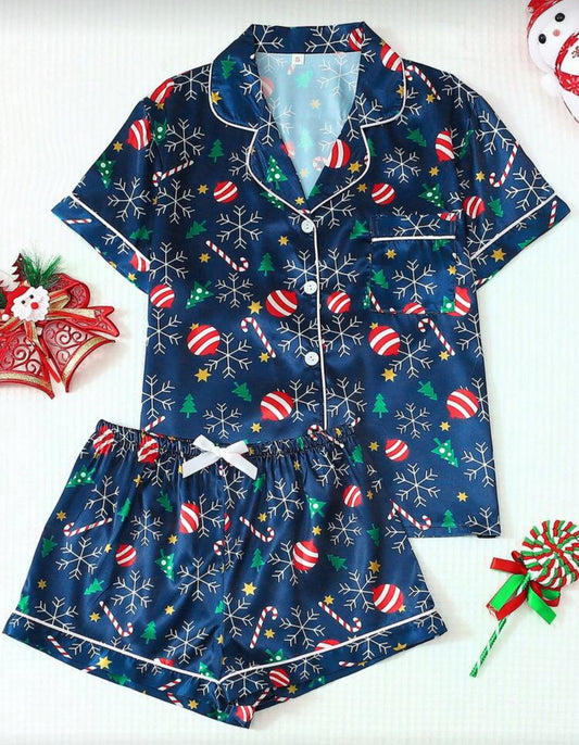 Xmas Satin Sleepset
